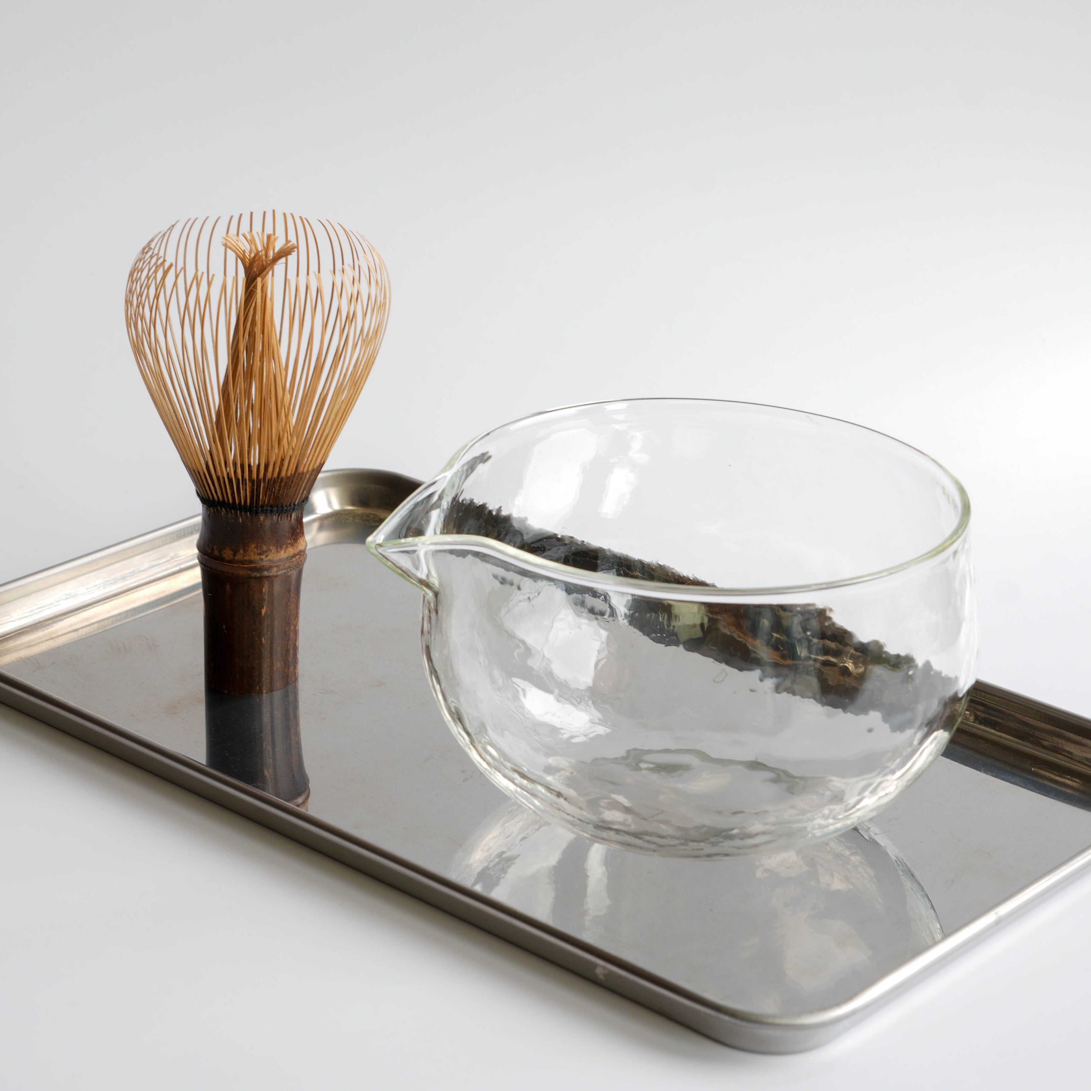 Glass Bowl & Whisk